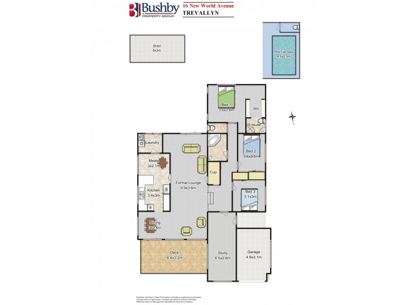 16 New World Avenue, Trevallyn TAS 7250 Floorplan