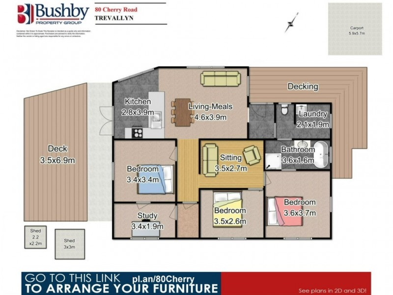80 Cherry Road, Trevallyn TAS 7250 Floorplan