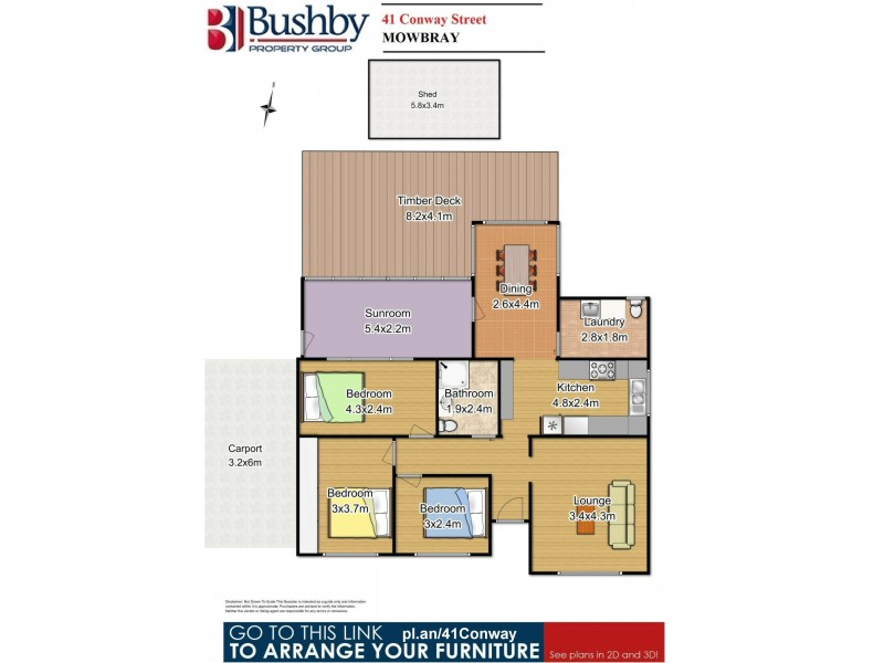 41 Conway Street, Mowbray TAS 7248 Floorplan