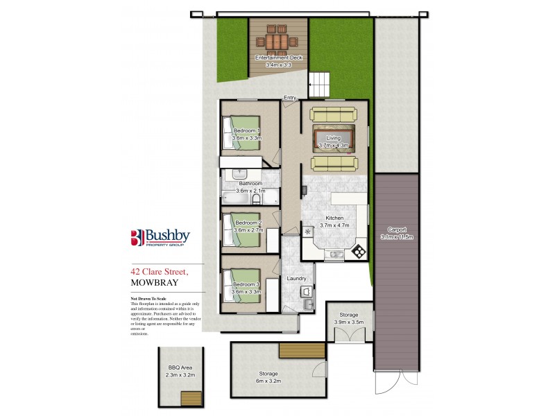 42 Clare Street, Mowbray TAS 7248 Floorplan