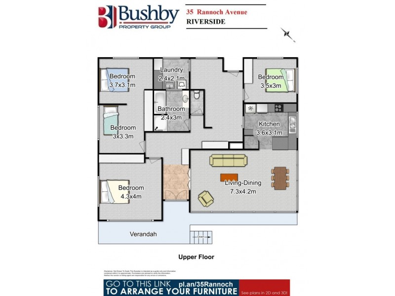 35 Rannoch Avenue, Riverside TAS 7250 Floorplan