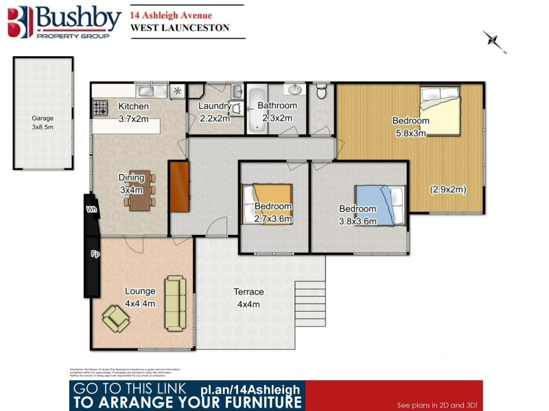 14 Ashleigh Avenue, West Launceston TAS 7250 Floorplan