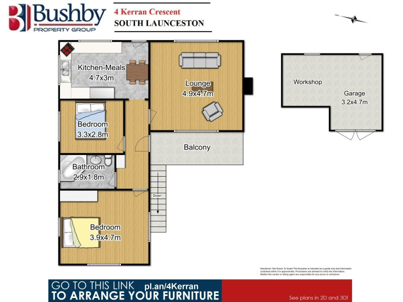 4 Kerran Crescent, South Launceston TAS 7249 Floorplan