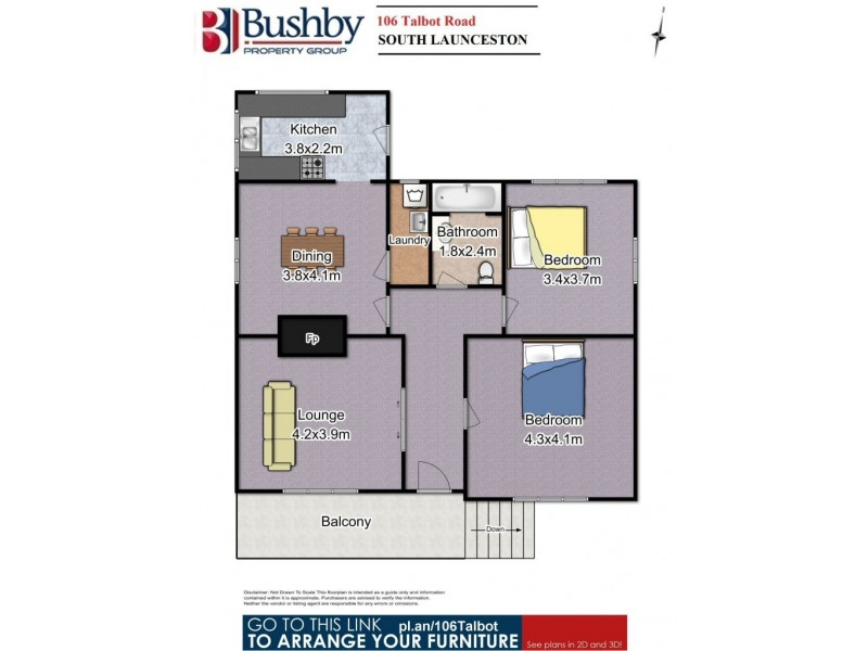 106 Talbot Road, South Launceston TAS 7249 Floorplan
