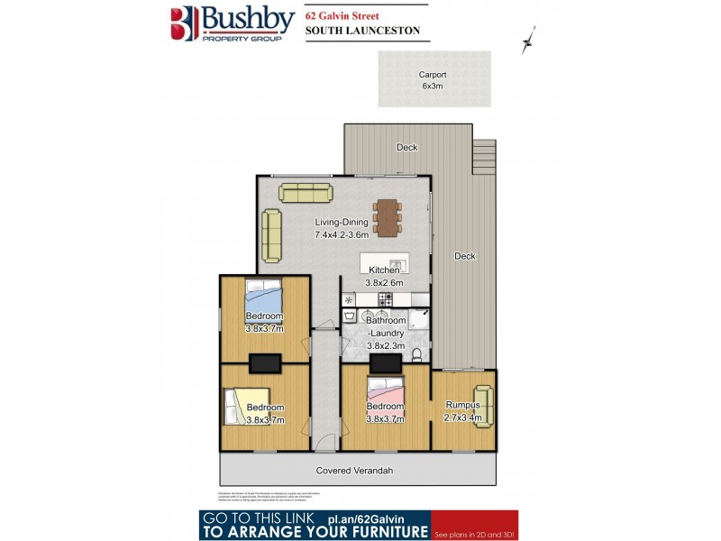 62 Galvin Street, South Launceston TAS 7249 Floorplan