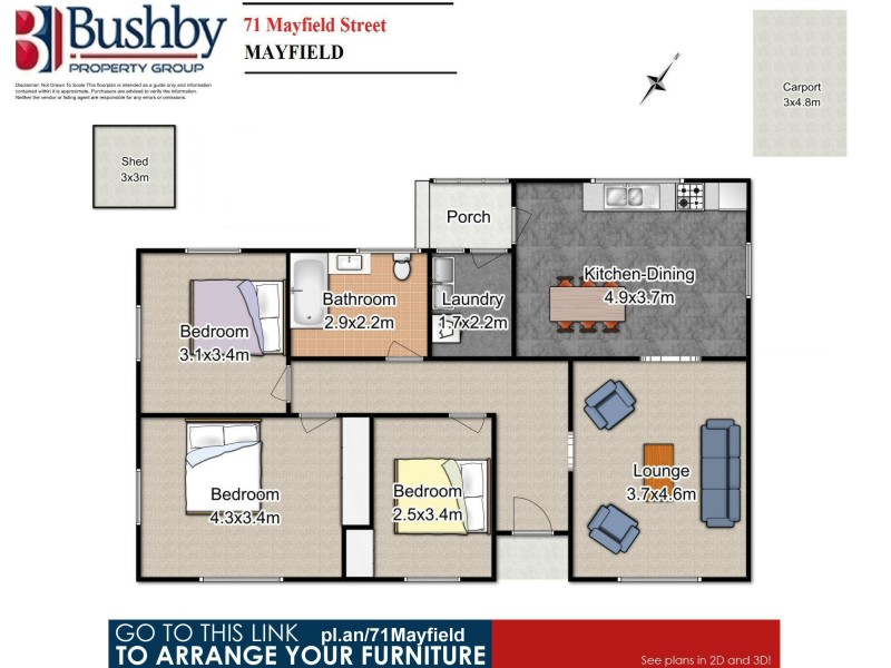 71 Mayfield Street, Mayfield TAS 7248 Floorplan