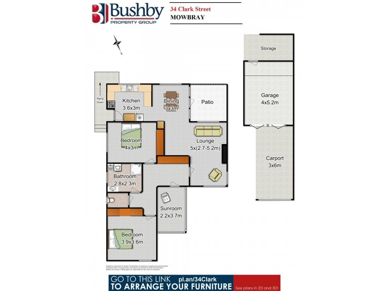 34 Clark Street, Mowbray TAS 7248 Floorplan