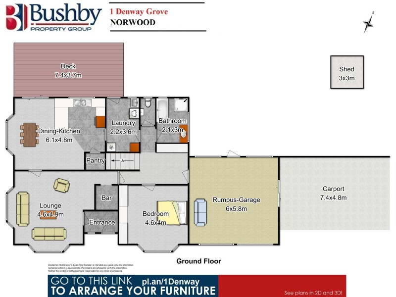 1 Denway Grove, Norwood TAS 7250 Floorplan