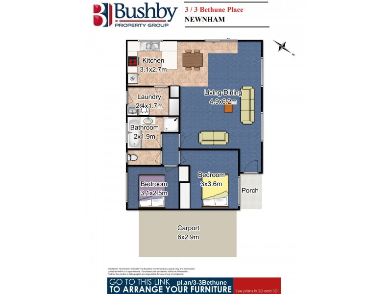 3/3 Bethune Place, Newnham TAS 7248 Floorplan