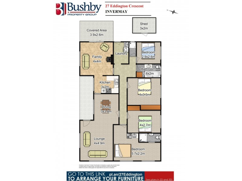 27 Eddington Crescent, Invermay TAS 7248 Floorplan
