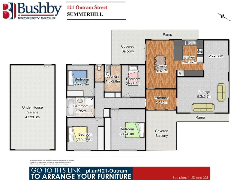 121 Outram Street, Summerhill TAS 7250 Floorplan