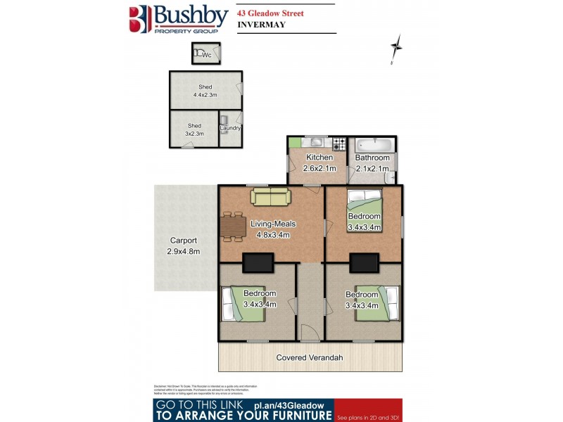 43 Gleadow Street, Invermay TAS 7248 Floorplan