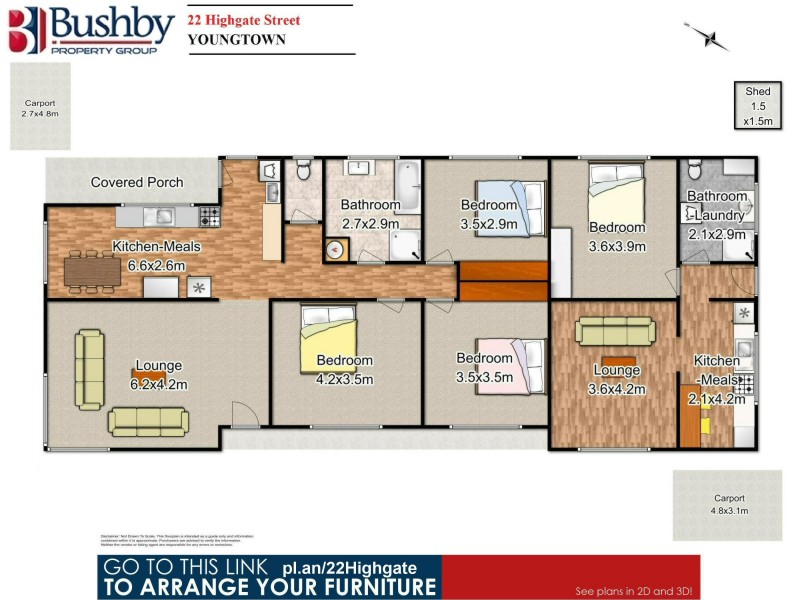 22 Highgate Street, Youngtown TAS 7249 Floorplan