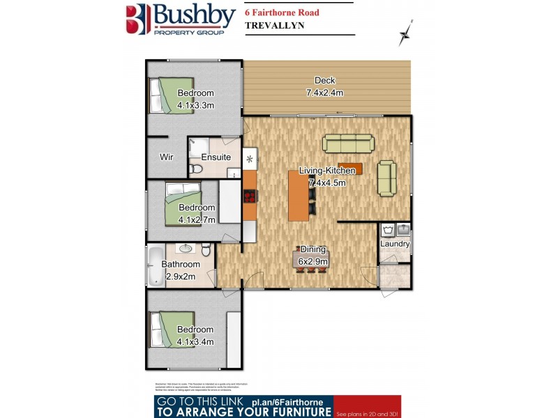 6 Fairthorne Road, Trevallyn TAS 7250 Floorplan