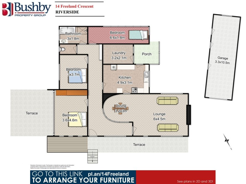 14 Freeland Crescent, Riverside TAS 7250 Floorplan