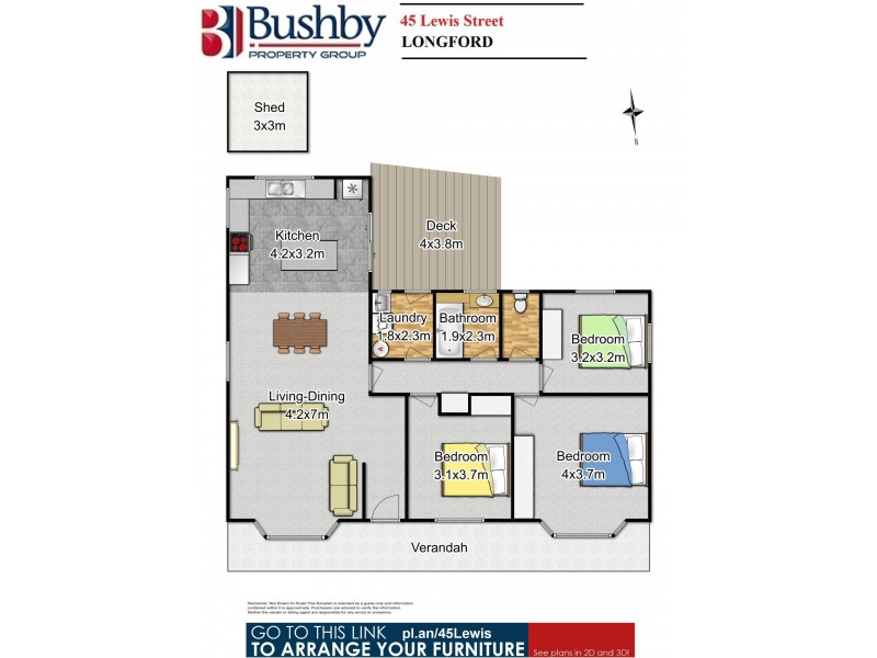 45 Lewis Street, Longford TAS 7301 Floorplan