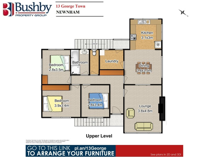 13 George Town Road, Newnham TAS 7248 Floorplan