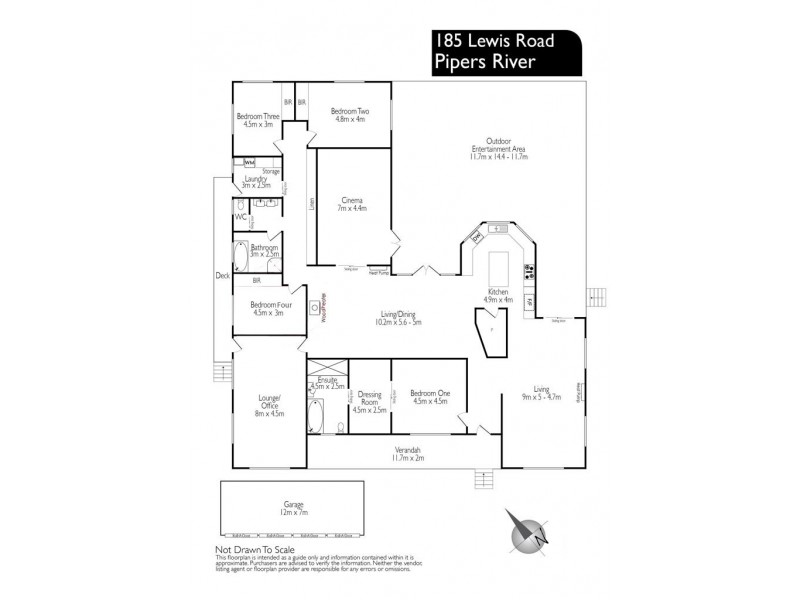 185 Lewis Road, Pipers River TAS 7252 Floorplan