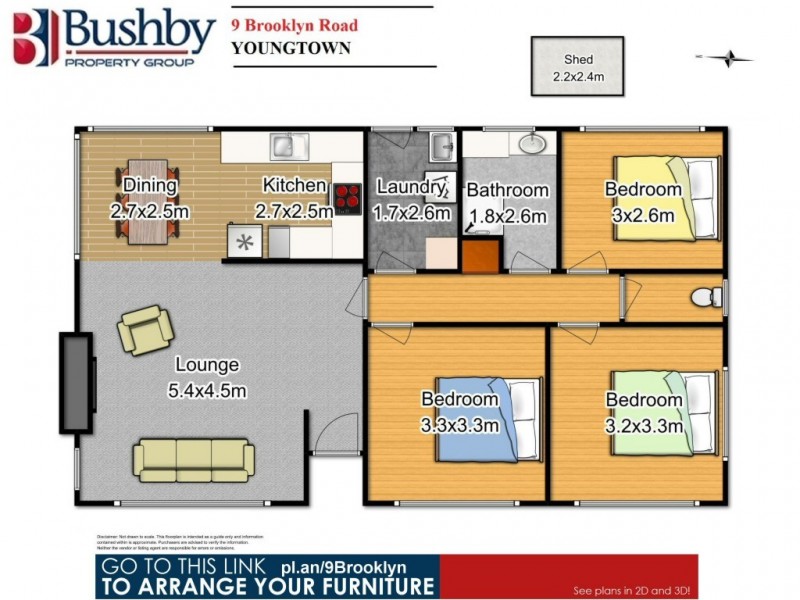 9 Brooklyn Road, Youngtown TAS 7249 Floorplan