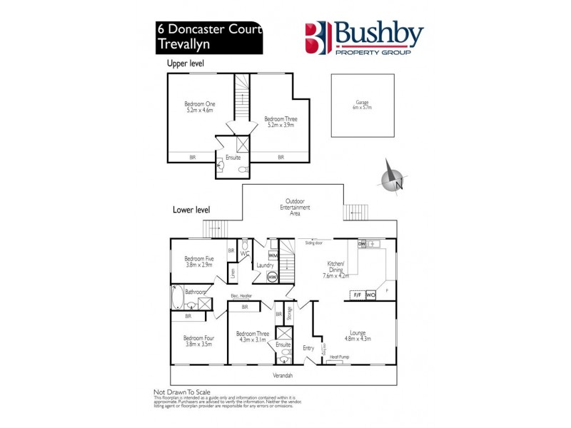 6 Doncaster Court, Trevallyn TAS 7250 Floorplan