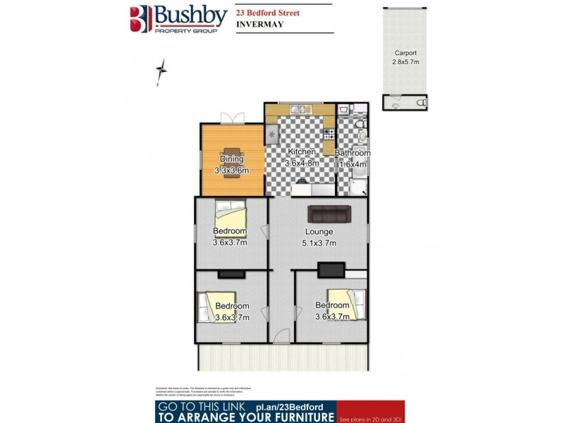 23 Bedford Street, Invermay TAS 7248 Floorplan