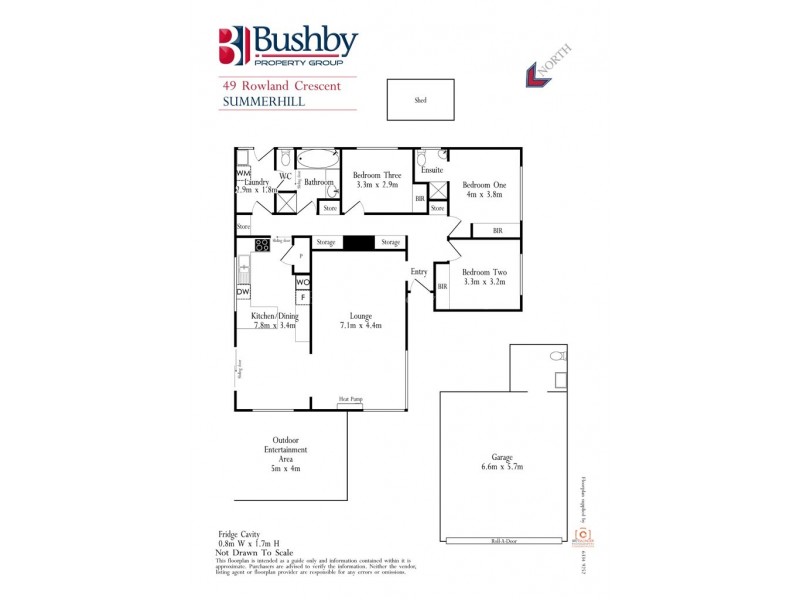 49 Rowland Crescent, Summerhill TAS 7250 Floorplan