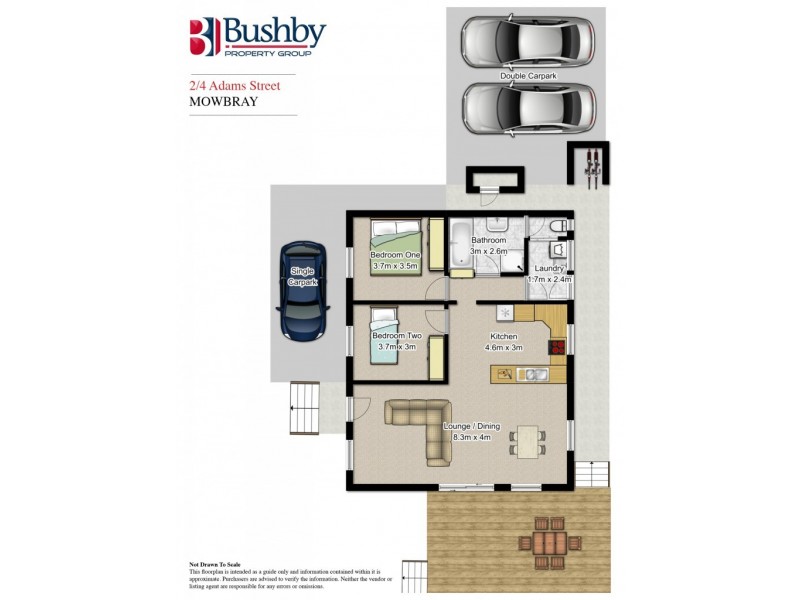 2/4 Adams Street, Mowbray TAS 7248 Floorplan