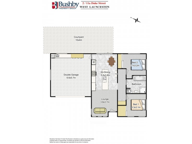 2/11a Duke Street, West Launceston TAS 7250 Floorplan