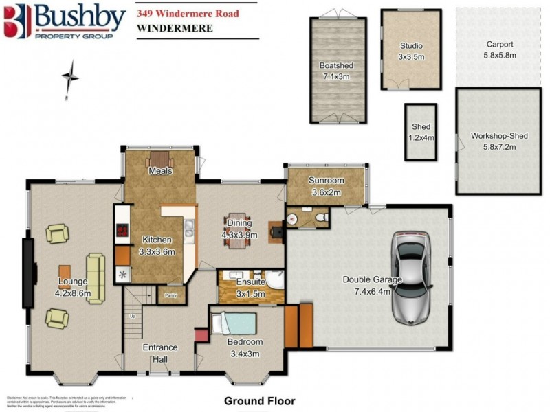 349 Windermere Road, Windermere TAS 7252 Floorplan