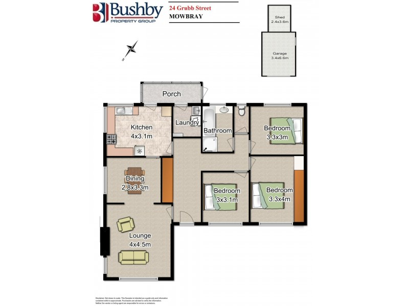 24 Grubb Street, Mowbray TAS 7248 Floorplan