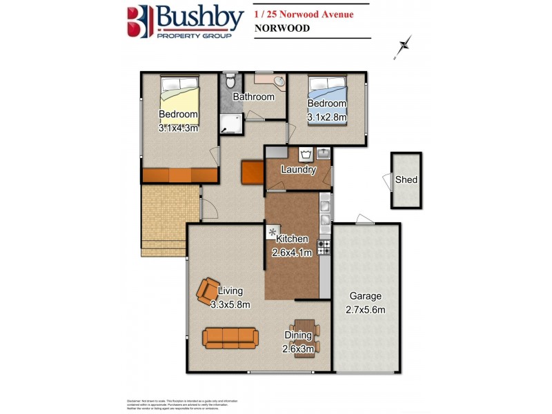 1/25 Norwood Avenue, Norwood TAS 7250 Floorplan