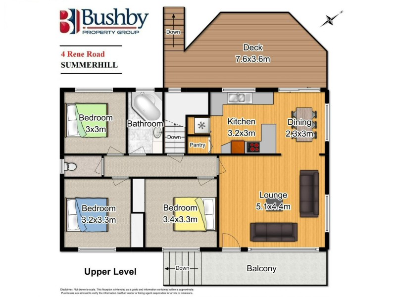4 Rene Road, Summerhill TAS 7250 Floorplan