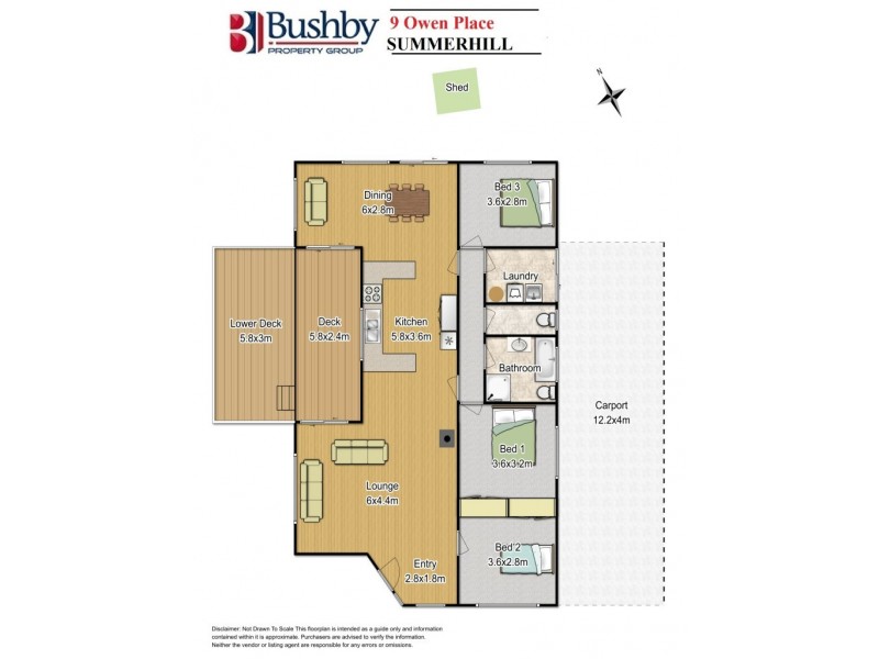 9 Owen Place, Summerhill TAS 7250 Floorplan