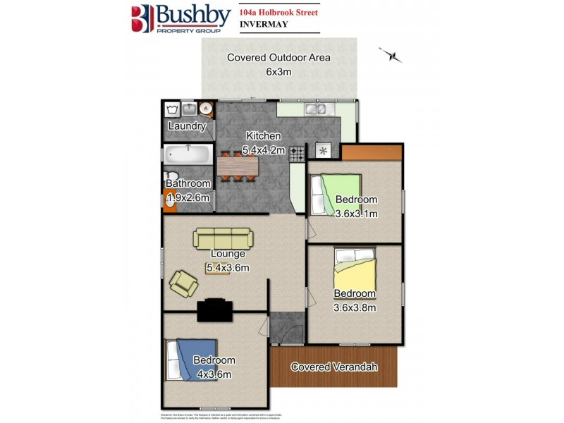 104a Holbrook Street, Invermay TAS 7248 Floorplan