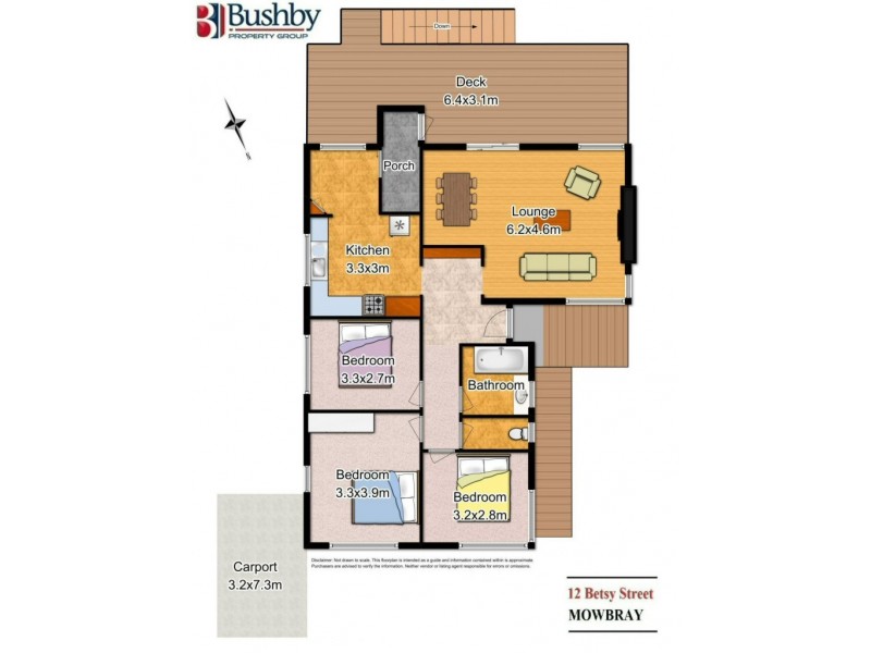 12 Betsy Street, Mowbray TAS 7248 Floorplan