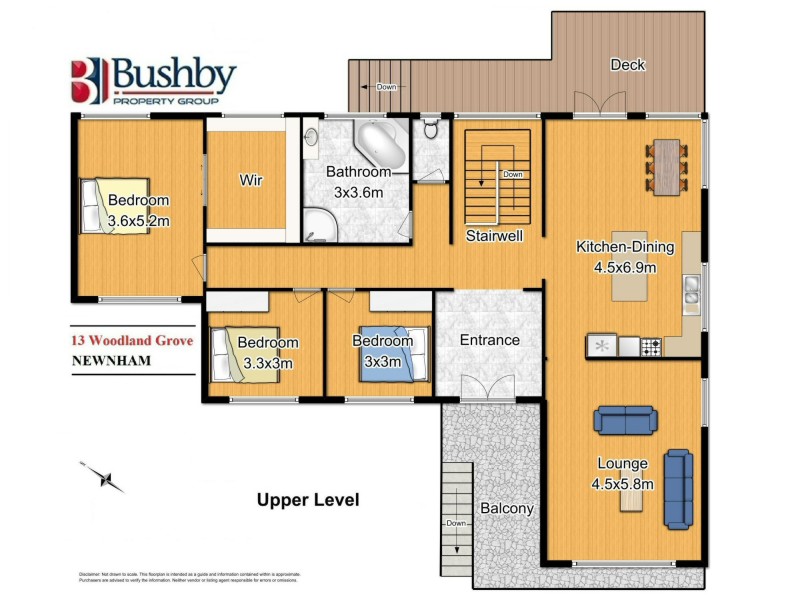 13 Woodland Grove, Newnham TAS 7248 Floorplan