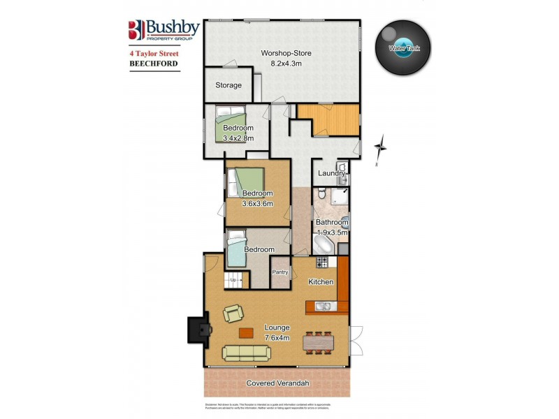 4 Taylor Street, Beechford TAS 7252 Floorplan