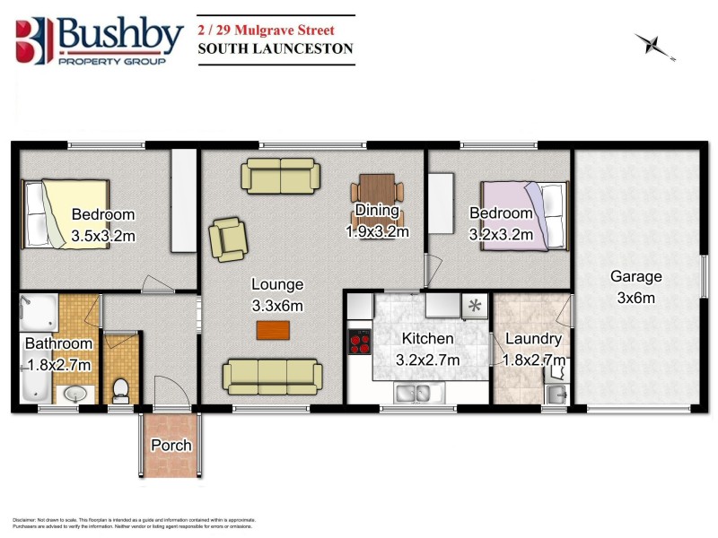 2/29 Mulgrave Street, South Launceston TAS 7249 Floorplan