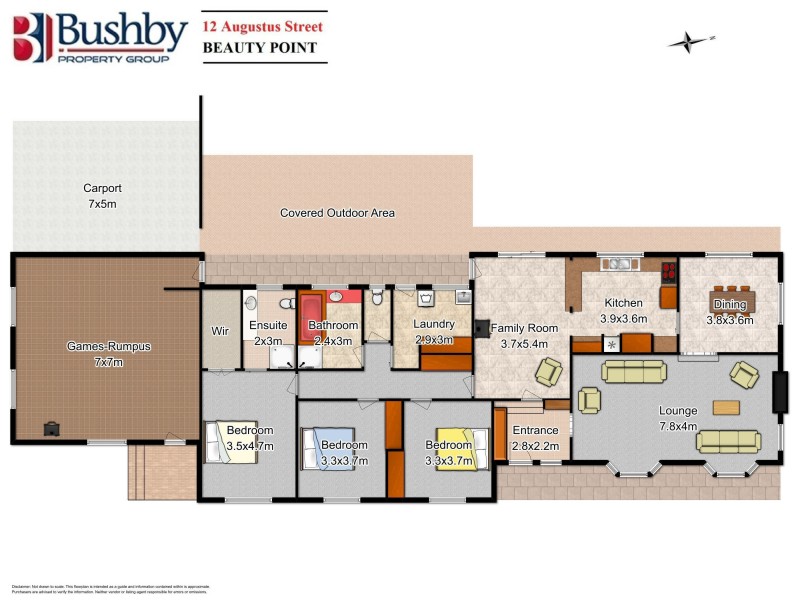12 Augustus Road, Beauty Point TAS 7270 Floorplan