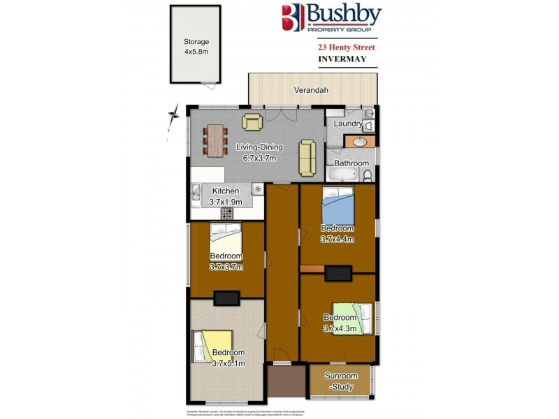 23 Henty Street, Invermay TAS 7248 Floorplan