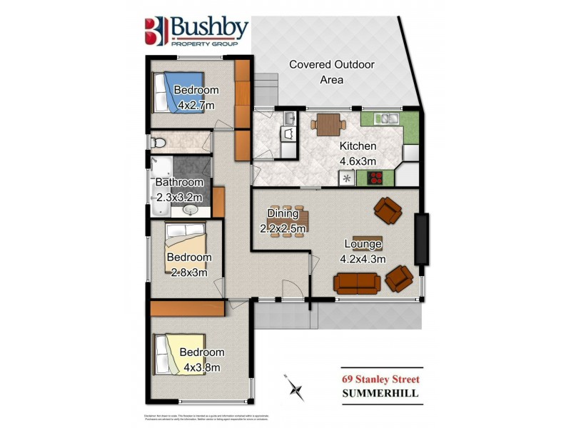 69 Stanley Street, Summerhill TAS 7250 Floorplan