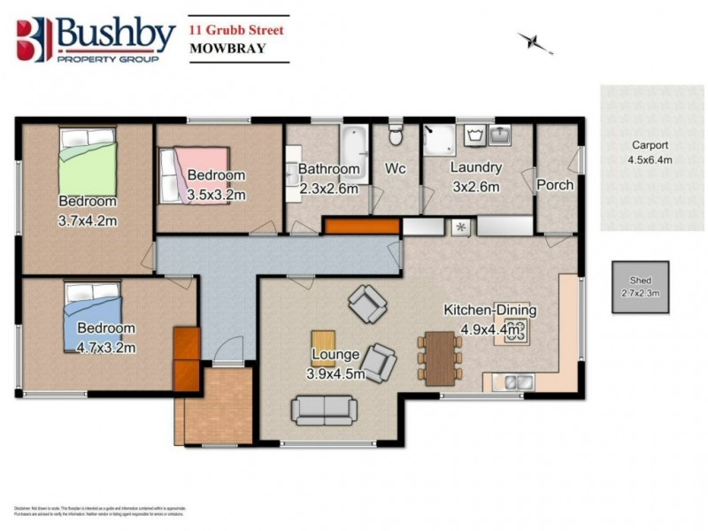 11 Grubb Street, Mowbray TAS 7248 Floorplan