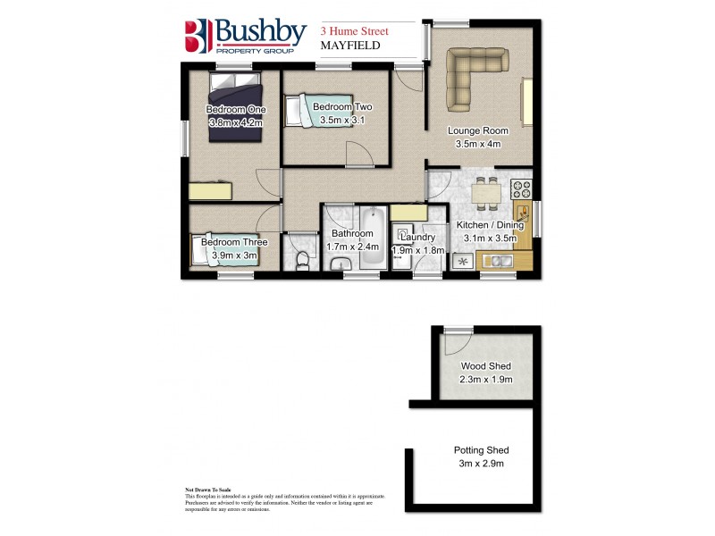 3 Hume Street, Mayfield TAS 7248 Floorplan