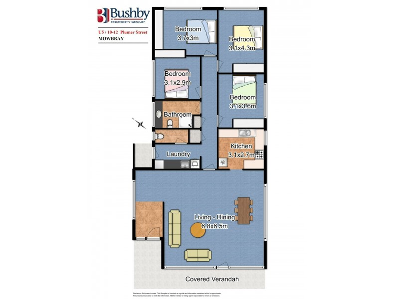 5/10-12 Plumer Street, Mowbray TAS 7248 Floorplan