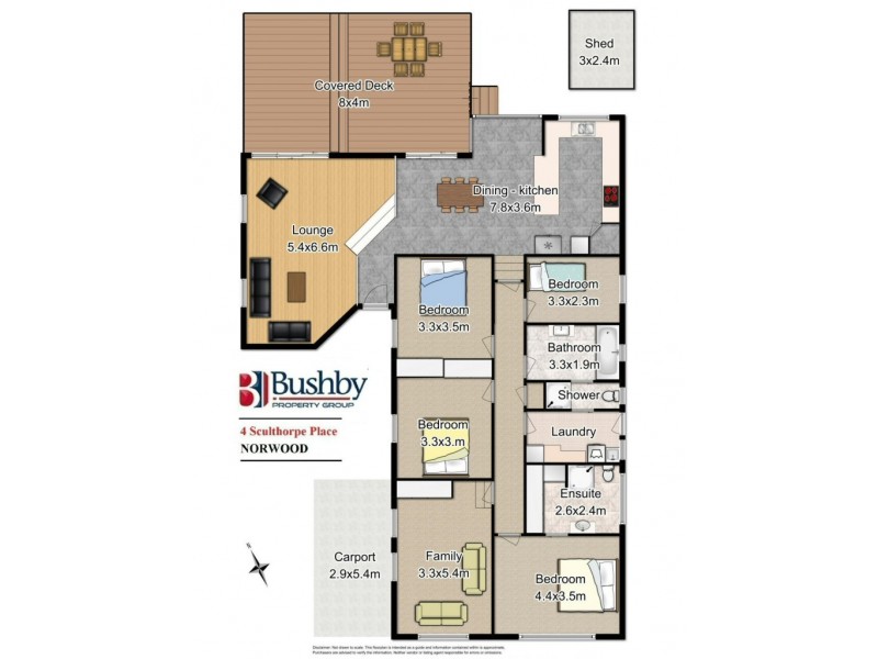4 Sculthorpe Place, Norwood TAS 7250 Floorplan