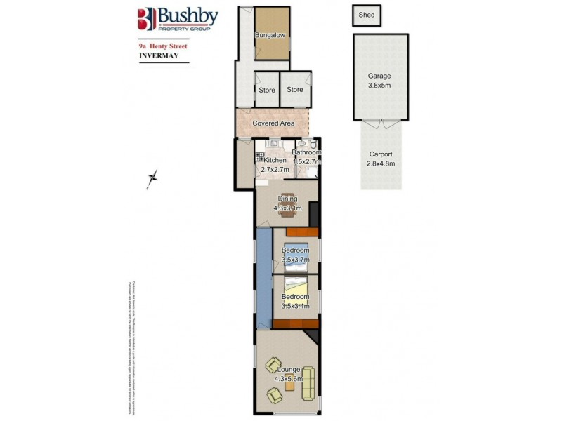 9a Henty Street, Invermay TAS 7248 Floorplan