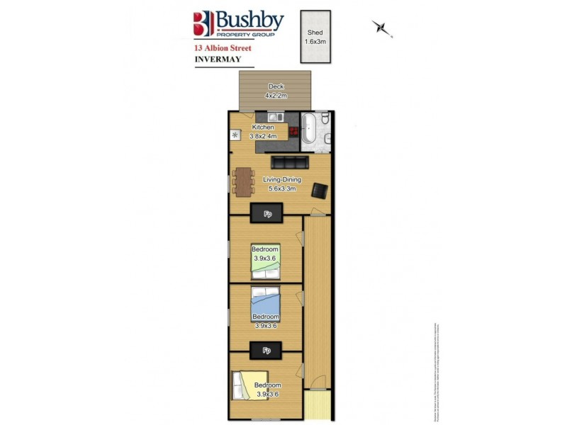 13 Albion Street, Invermay TAS 7248 Floorplan