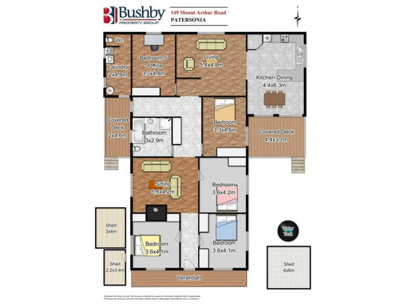 149 Mount Arthur Road, Patersonia TAS 7259 Floorplan