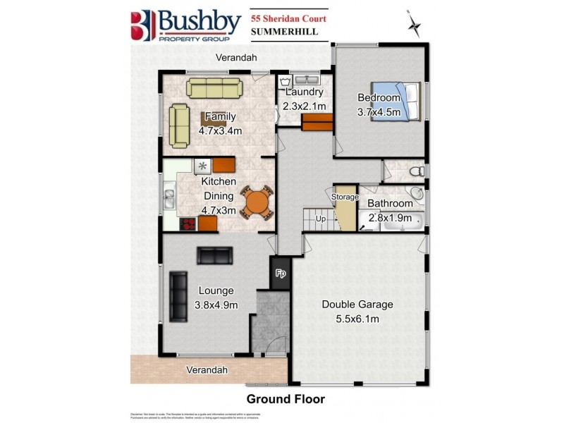 55 Sheridan Court, Summerhill TAS 7250 Floorplan