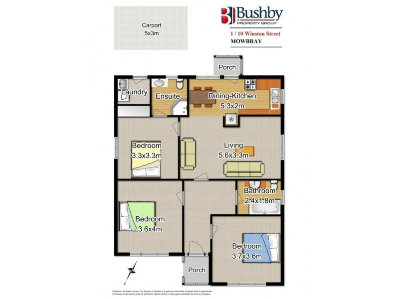 1/10 Winston Street, Mowbray TAS 7248 Floorplan